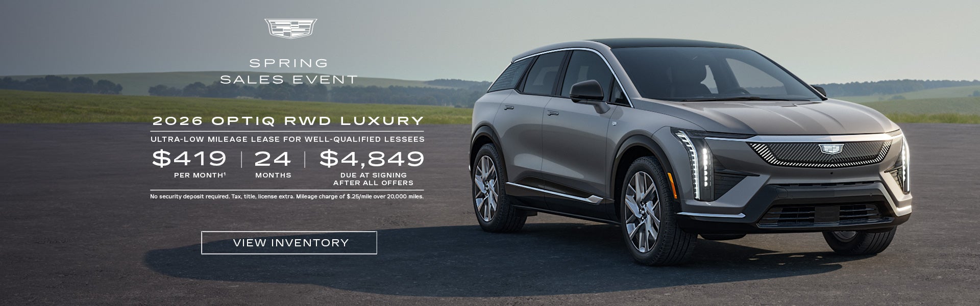 2026 OPTIQ RWD LUXURY. Ultra-low milege lease for well-qualified lessees. $419 per month 24 month...